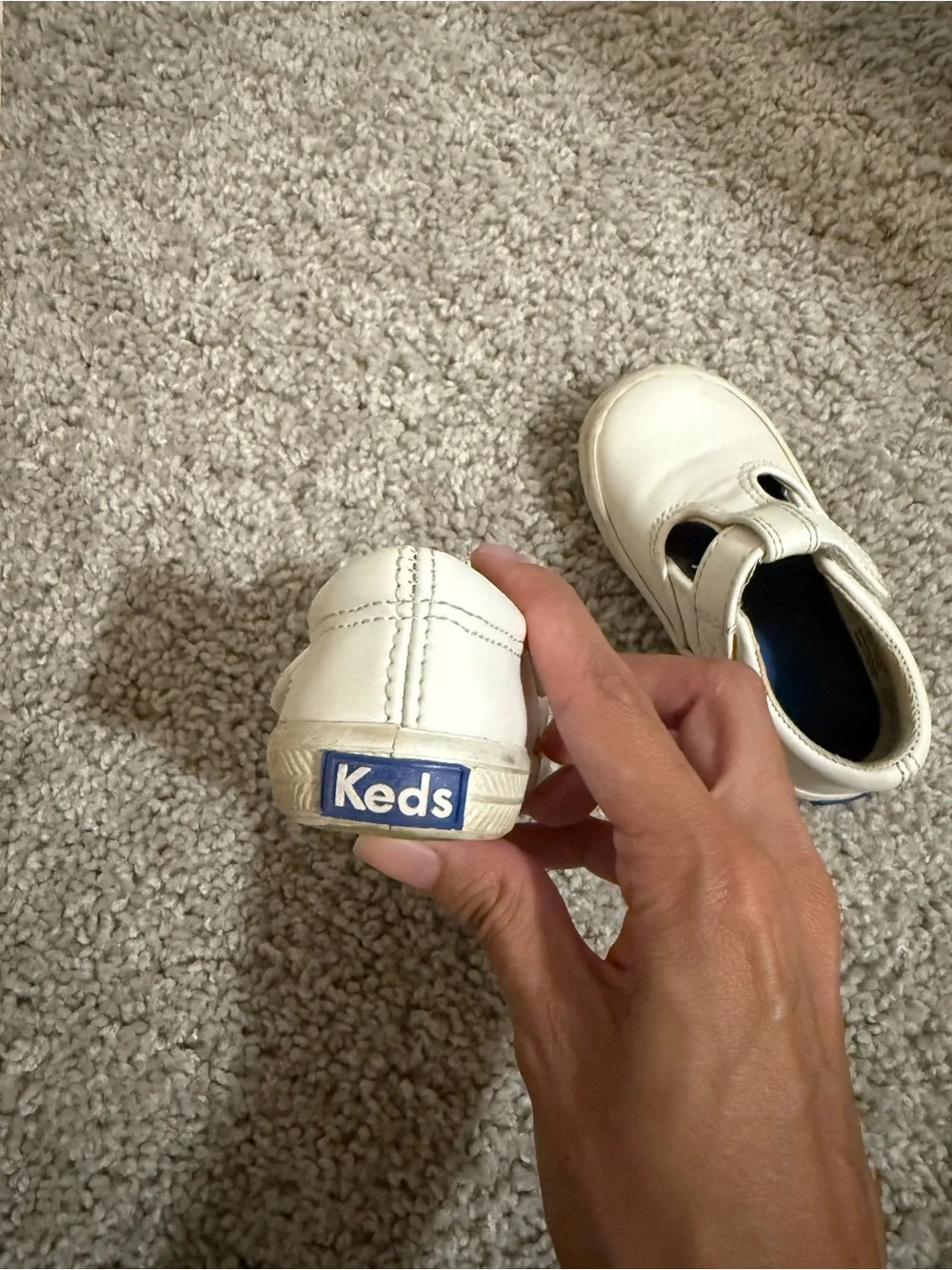 Kids White Mary Jane Keds 4M